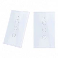 Interruptor de Luz Inteligente WiFi RF433 para Tuya, 110v 220v, Sin Cable Neutro, Interruptor Táctil Inteligente de Pared Eléctrico de 1/2/3/4 Vías con Smart Life