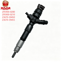 Inyector 295900-0280 295900-0210 23670-30450 23670-39455 23670-30450 295900-0280 Compatible con Toyota Hilux Fortuner 2KD