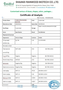 Gummies de créatine monohydrate <span class=keywords><strong>en</strong></span> vrac OEM, sans sucre, par portion, supplément végétalien de récupération - Product Image 2