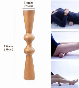Liệu pháp gỗ massage công cụ cơ thể con lăn trở lại Massager gỗ tự nhiên con lăn để thư giãn - Product Image 5