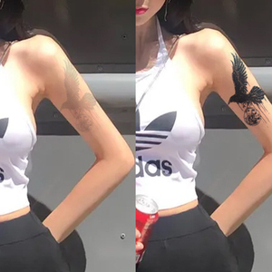 Autocollant de tatouage d'épaule de bras d'impression de transfert d'eau conception temporaire semi-permanente de tatouage de jus d'aigles - Product Image 5