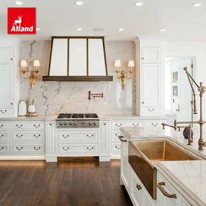 <span class=keywords><strong>Cuisine</strong></span> de luxe abordable, noble, armoire de <span class=keywords><strong>cuisine</strong></span>, peinture blanche coton, panneau encastré avec <span class=keywords><strong>colonne</strong></span> romaine en marbre et poignée souriante - Product Image 1