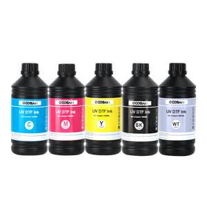 <span class=keywords><strong>Encre</strong></span> DTF UV Premium 1000 ML, dure, moyenne, douce, pour imprimante <span class=keywords><strong>Epson</strong></span> I1600 Tx800 Xp600 I3200 U1, tête d'impression UV DTF, imprimante d'autocollants - Product Image 1