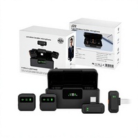 Microphone Lavalier Sans Fil J22 de Qualité Supérieure avec Double Récepteur, Réduction de Bruit AI ANC et Réponse en Fréquence Optimisée pour Diffusion en Direct et Interviews