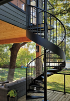 Kit d'escalier en colimaçon abordable pour la rénovation économique de la maison ou les projets de conversion de garage