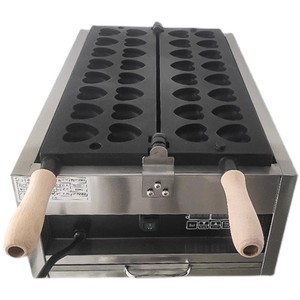 Guangzhou Commercial Heart-shaped Waffle <strong>Maker</strong> Non-stick <strong>Cake</strong> <strong>Maker</strong> Heated Evenly Stainless Steel - Product Image 2