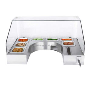 <span class=keywords><strong>Crêpière</strong></span> commerciale <span class=keywords><strong>40</strong></span> <span class=keywords><strong>CM</strong></span> avec station de service électrique antiadhésive pour crêpes, 1 plaque, corps en acier inoxydable - Product Image 3