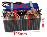 Unité de refroidissement à eau semi-conductrice 360W Module de refroidissement 12V Réfrigérateur électronique Peltier Refroidisseur thermoélectrique