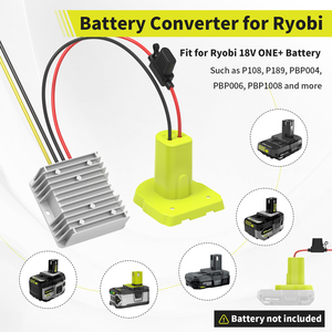 18V đến 12V 15A 180W bước xuống chuyển đổi cho Ryobi 18V Pin Adapter với switch & 30A cầu chì & dây thiết bị đầu cuối - Product Image 5