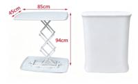 Comptoir d'exposition portable en tissu tendu plastique, avec logo personnalisé imprimé, pour foire du travail et réception – Approvisionnement direct usine