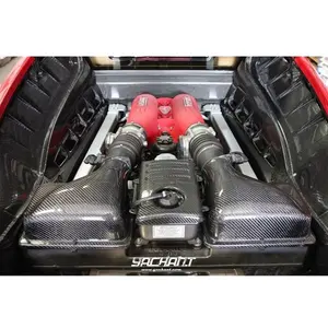 Full Carbon Fiber 2004 to 2009 Ferrari F430 Scuderia Coupe Scuderia Spider 16M Air Intake Box Replacement For F430