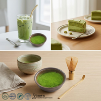 Poudre de Matcha Personnalisée Marque Privée Thé Vert Matcha Broyé à la Pierre Qualité Cérémoniale Saveur Fraîche et Douce Matcha Premium