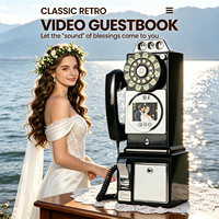 Nouveau Livre d'Or Vidéo HD 1080P 2026, Caméra Murale Style Téléphone Ancien et Enregistreur Vocal, Stockage 32 Go pour Mariages et Fêtes