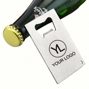 Custom Modern Ecofriendly Durable Stainless Steel Credit Card Shaped Portable Bottle Opener for Promotional <b>Gifts</b> - Product Image 1