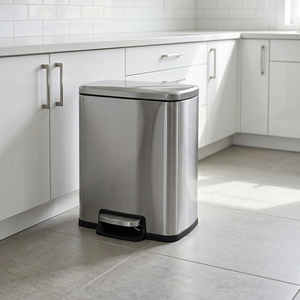 Nuevo Bote de <span class=keywords><strong>Basura</strong></span> <span class=keywords><strong>Rectangular</strong></span> de Acero Inoxidable de 5L con Pedal y Tapa Enrollable, Diseño Ecológico para Uso Doméstico 2026 - Product Image 6