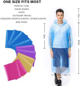 Imperméable jetable portable pour Poncho imperméable pour hommes femmes pour la randonnée imperméable <span class=keywords><strong>de</strong></span> pêcheur d'urgence pour l'extérieur - Product Image 3