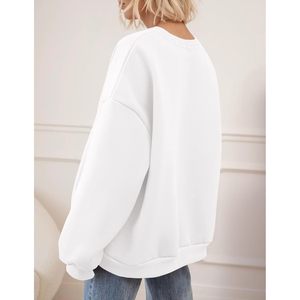 Sudadera de Seda Extra Grande Personalizada para Mujer 2025, Sudadera con Capucha y Cuello Redondo, Manga Larga, Top de Forro Polar, Ropa de Invierno, Otoño - Product Image 4