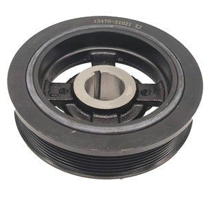 Poulie de vilebrequin de ceinture d'amortisseur d'équilibreur d'harmonique de moteur <span class=keywords><strong>Diesel</strong></span> de haute qualité 13470-31014 pour Prado <span class=keywords><strong>Land</strong></span> <span class=keywords><strong>Cruiser</strong></span> - Product Image 2
