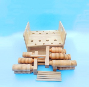 Ensembles de tubes sonores en bois en gros avec boîte de rangement, instrument de percussion Orff, aides pédagogiques pour l'éducation précoce, jouet de performance musicale - Product Image 5