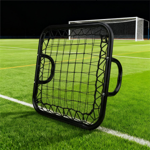 Filet <span class=keywords><strong>de</strong></span> rebond <span class=keywords><strong>de</strong></span> football pour entraînement <span class=keywords><strong>de</strong></span> <span class=keywords><strong>gardien</strong></span> <span class=keywords><strong>de</strong></span> <span class=keywords><strong>but</strong></span>, portable, cadre en fer, 50x50cm, équipement d'entraînement durable - Product Image 6