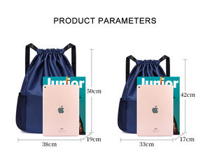 Versatile Reusable Polyester <b>Drawstring</b> Storage Bags Waterproof <b>Pouches</b> Large Capacity Eco-Friendly Organizing Travel Gear Gym - Product Image 2