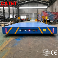 Chariot électrique sans rail pour charges lourdes de 18 tonnes, chariot de transfert sans rail pour le transport de marchandises en atelier intérieur