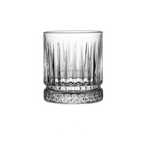 Verre à whisky rayé de luxe 360 ml, verre à whisky vintage style old fashioned avec base lourde