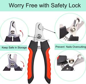 स्टेनलेस स्टील पालतू पाव क्लिपर पालतू बना तेज नाखून कटर कुत्ते बिल्ली नाखून ट्रिमर - Product Image 4