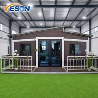 Maison extensible ignifuge et résistante aux tremblements de terre Yeson, structure en acier robuste, villa modulaire préfabriquée, climat extrême