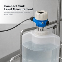 Sensor Level Ultrasonik Area Buta Kecil dengan Resolusi 1mm, Merek Teicaro dari Aluminium Alloy untuk Tangki dan Wadah Kompak