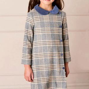 เสื้อโค้ทกำมะหยี่ปีเตอร์แพนคอปกแขนยาวสำหรับเด็กผู้หญิงเสื้อแจ็คเก็ตทรงสลิมฟิตมีซิปสำหรับฤดูใบไม้ร่วง - Product Image 3