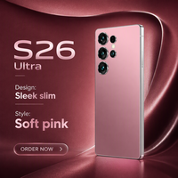 Smartphone 5G S26 Ultra Dual SIM 2025, Vente Directe Usine, Appareil Photo 108MP Haute Résolution, Écran 7,3 Pouces, Mémoire 16 Go + 1 To, Connectivité LTE, Version Anglaise