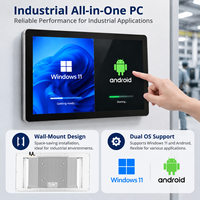 15.6 21.5 23.6 Inch Industrial Android Panel Pc Dengan Komputer Android Layar Sentuh Kapasitif All in One Set Komputer Desktop Pc