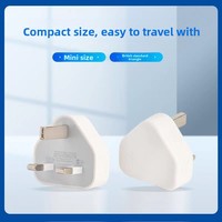 Adaptateur mural de charge rapide multi-ports USB à 3 broches pour iPhone et Android (norme britannique)