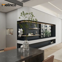 Série d'armoires murales Melinco personnalisées de la même couleur, armoires de cuisine, meubles de luxe pour chambre à coucher, design d'armoire et de meuble TV