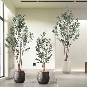 120cm à 240cm en plastique en <span class=keywords><strong>pot</strong></span> d'<span class=keywords><strong>olivier</strong></span> artificiel intérieur et extérieur Faux plante décoration - Product Image 5