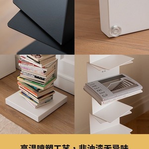 Nordic Style Stainless Steel Invisible Bookshelf Space Saving Minimalist Home Decor <b>Bookcase</b> Storage Rack - Product Image 3