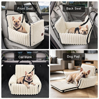 Siège de voiture pour chien amovible et lavable, en mousse à mémoire de forme, pour les voyages