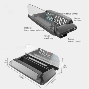 Vente chaude HUD affichage tête haute véhicule GPS puce véhicule vitesse altitude kilométrage USB alimentation voiture universelle - Product Image 2