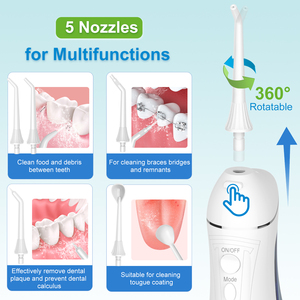 Macchina per la Pulizia dei Denti Senza Fili Ricaricabile USB <span class=keywords><strong>Mini</strong></span> Idropulsore Elettronico per Pulizia Dentale - Product Image 2