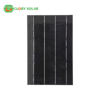 Glory Solar Panneau Solaire Polyvalent Étanche 5V 1W Mini Chargeur 22% Efficacité AM1.5 Personnalisé Époxy Caméra 107x61mm Modèle GSP-1W Lot de 10