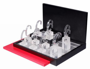 Customized Luxury Design <strong>Watch</strong> <strong>Display</strong> <strong>MDF</strong> Tray Storage <strong>Watch</strong>/Ring/Bracelet <strong>Display</strong> Standholder - Product Image 3