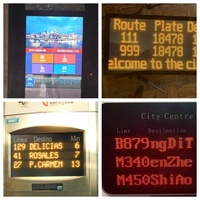 Écran roulant électronique programmable babillard texte image LED affichage défilement LED signe pour bus et arrêt de bus