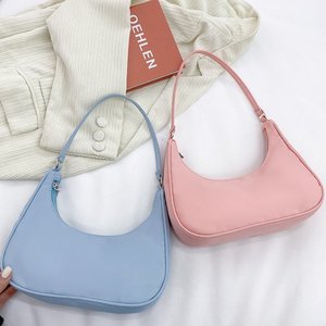 <span class=keywords><strong>2023</strong></span> bolso cruzado de nailon ligero para mujer, bolso cruzado con cremallera y forro de poliéster, elegante bolso de hombro con correa única - Product Image 3
