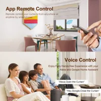 Tuya Smart Wifi Rideau Module 1/2 Gang Blind Switch Compatible avec Alexa et Google Home pour Volet Roulant Moteur Électrique