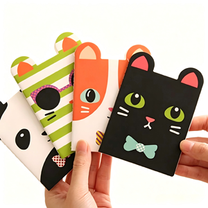 Mini Cuaderno de <span class=keywords><strong>Dibujos</strong></span> Animados, Cuaderno con Forma de Animal, Panda, Gato, Bloc de Notas con Cubierta de <span class=keywords><strong>Dibujos</strong></span> Animados <span class=keywords><strong>para</strong></span> Niños, Papelería Escolar, Regalo - Product Image 3