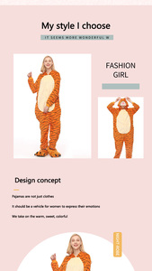 Venta al por mayor de alta calidad de franela de dibujos animados ropa de dormir Tigger ropa de casa Pijamas - Product Image 2