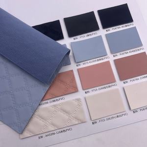 Tela de Cuero Sintético de PVC para Muebles, Asientos de Auto y Sofás, Diseño <span class=keywords><strong>Acolchado</strong></span> Artificial de Cuero Sintético - Product Image 5