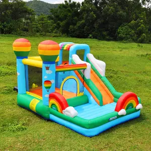 Castle Equipment Wedding Party Bounce House Inflatable Slide Inflatable House Rainbow Inflatable Castle