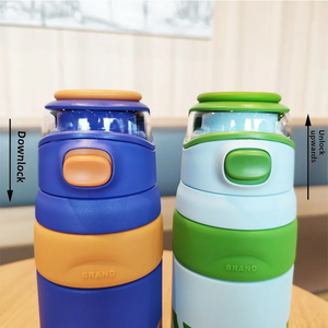 Nouvelle gourde isotherme en acier inoxydable, portable, pour extérieur, bouteille d'eau sportive anti-choc. - Product Image 2